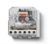 Реле шаговое электромеханич. 2NO 10А 2 состояния AgNi 230В AC монтаж в коробке IP20 FINDER 260282300000 Реле шаговое электромеханич. 2NO 10А 2 состояния AgNi 230В AC монтаж в коробке IP20 FINDER 260282300000