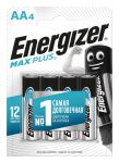Элемент питания алкалиновый Max Plus LR6/316 BL4 (4/96) (блист.4шт) Energizer E301325004