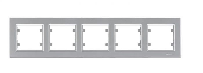 Рамка 5-м Karea горизонт. сереб. Makel 56065705