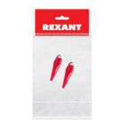Зажим "крокодил" 5А 56мм в изоляторе (пакет Боб) (уп.2шт) Rexant 16-0003-9 Зажим "крокодил" 5А 56мм в изоляторе (пакет Боб) (уп.2шт) Rexant 16-0003-9