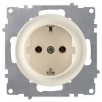Розетка 1-м СП Florence 16А IP20 с заземл. винтов. клеммы механизм беж. (1E10201301) OneKeyElectro 2172788