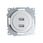 Розетка USB 2-м СП Florence 16А IP20 с подсветкой механизм бел. (1E10351300) OneKeyElectro 2260089 Розетка USB 2-м СП Florence 16А IP20 с подсветкой механизм бел. (1E10351300) OneKeyElectro 2260089