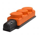 Колодка удлинителя 3-м Компакт 1ф с заглушками каучук оранж. UNIVersal 3034 Колодка удлинителя 3-м Компакт 1ф с заглушками каучук оранж. UNIVersal 3034