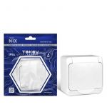 Розетка 1-м ОП Nix 16А IP54 250В с заземл. с крышкой бел. TOKOV ELECTRIC TKE-NX-R1Z-C01-IP54 Розетка 1-м ОП Nix 16А IP54 250В с заземл. с крышкой бел. TOKOV ELECTRIC TKE-NX-R1Z-C01-IP54