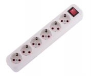 Колодка удлинителя 6-м с заземл. Lila с выкл. LEZARD 720-0600-602 Колодка удлинителя 6-м с заземл. Lila с выкл. LEZARD 720-0600-602