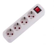 Колодка удлинителя 4-м с заземл. Lila с выкл. LEZARD 720-0400-402 Колодка удлинителя 4-м с заземл. Lila с выкл. LEZARD 720-0400-402