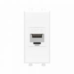 Розетка компьютерная 1мод. Avanti "Белое облако" RJ45 кат.6 без шторок модульная механизм DKC 4400691