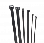 Стяжка кабельная (хомут) нейлон размер 5х200мм, цвет черный (1 пакет/100 шт.)