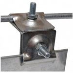 Фальцевый держатель проволоки скручиваемый, оцинкованный Фальцевый держатель проволоки скручиваемый, оцинкованный