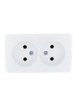 Розетка 2-м ОП Viola 16А IP20 без заземл. бел. LEZARD 751-0200-128 Розетка 2-м ОП Viola 16А IP20 без заземл. бел. LEZARD 751-0200-128