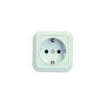 Розетка 1-м ОП 16А IP20 квадрат. с заземл. крем. Makel 45208 Розетка 1-м ОП 16А IP20 квадрат. с заземл. крем. Makel 45208