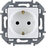 Розетка 1-м СП Inspiria 16А IP20 250В 2P+E защ. шторки немецк. стандарт механизм бел. Leg 673730 Розетка 1-м СП Inspiria 16А IP20 250В 2P+E защ. шторки немецк. стандарт механизм бел. Leg 673730