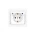 Розетка 1-м СП Валери 16А IP20 с заземл. с крышкой бел. UNIVersal В0029