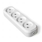 Колодка удлинителя 4-м без заземл. АБС-пластик UNIVersal E204 Колодка удлинителя 4-м без заземл. АБС-пластик UNIVersal E204