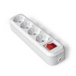 Колодка удлинителя 4-м с заземл. с выкл. АБС-пластик UNIVersal S304 Колодка удлинителя 4-м с заземл. с выкл. АБС-пластик UNIVersal S304