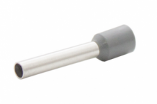 Наконечник штыревой втулочный изолированный сечение 4,0 кв.мм длина 18мм цвет серый (1 пакет/50 шт.)