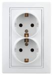 Розетка 2-м СП Plano 1-208-01 16А IP20 250В 2х2P+E Schuko защ. шторки бел. Intro Б0035339 Розетка 2-м СП Plano 1-208-01 16А IP20 250В 2х2P+E Schuko защ. шторки бел. Intro Б0035339