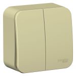 Выключатель 2-кл. ОП Blanca 10А IP20 (сх. 5) 250В с изолир. пластиной беж. SE BLNVA105017 Выключатель 2-кл. ОП Blanca 10А IP20 (сх. 5) 250В с изолир. пластиной беж. SE BLNVA105017