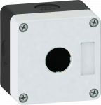 Корпус кнопочного поста пластиковый серый на 1 место PW-1 Корпус кнопочного поста пластиковый серый на 1 место PW-1