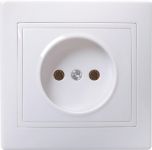Розетка 1-м СП Кварта 10А IP20 без заземл. без защ. шторок бел. IEK ERK13-K01-10-DM Розетка 1-м СП Кварта 10А IP20 без заземл. без защ. шторок бел. IEK ERK13-K01-10-DM