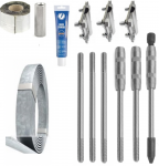 Комплект заземления для газового котла оцинкованный 3 очага х 3 метра Комплект заземления для газового котла оцинкованный 3 очага х 3 метра